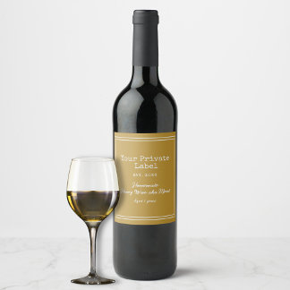 Votre Étiquette Privé Fait Maison Mead Honey Vin