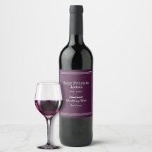 Votre Étiquette Privé Vin Blackberry Maison