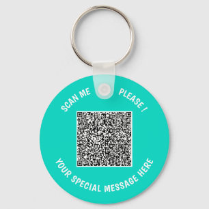 Votre exemple de porte-clés QR Code drôle avec tex