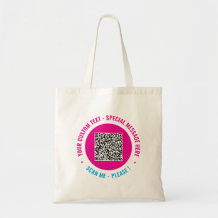 Votre exemple de sac fourre-tout avec code QR prom