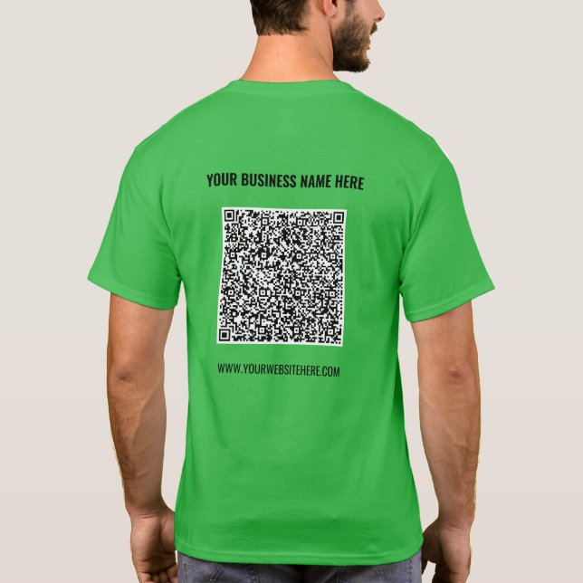 Votre exemple de T-Shirt avec code QR personnalisé (Dos)