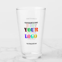 Votre exemple de verre avec logo d'entreprise et t