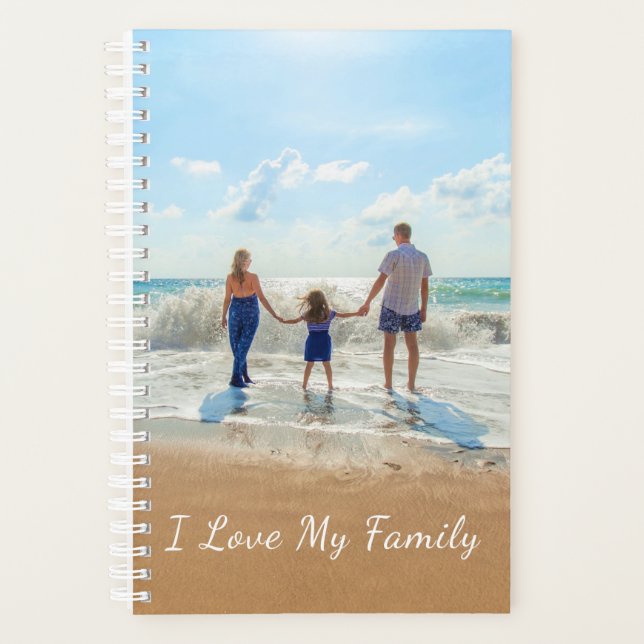 Votre Famille Photo Planner Texte - I Love My Fami (Devant)