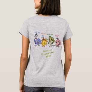 Votre Famille Thanksgiving (2) T-shirt Gold Turkey