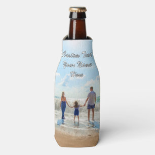 Votre Glacière de bouteille photo avec nom de text