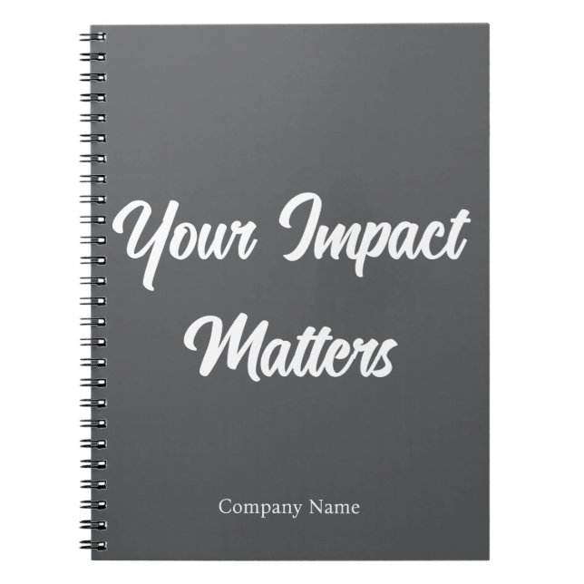 Votre impact compte Cahier personnalisé pour appré (Devant)
