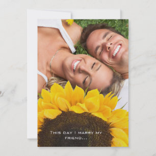 Votre invitation de mariage avec photo et tourneso