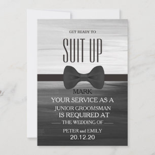 Votre invitation en tant que garçon d'honneur
