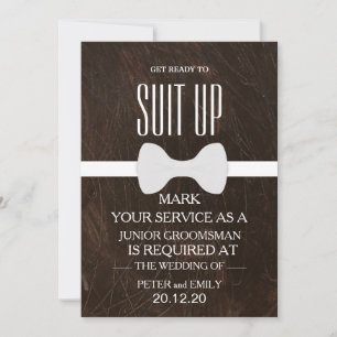 Votre invitation en tant que garçon d'honneur