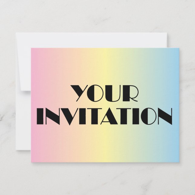Votre invitation Pastel (Devant)