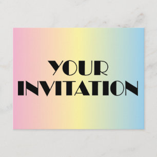 Votre invitation Pastel
