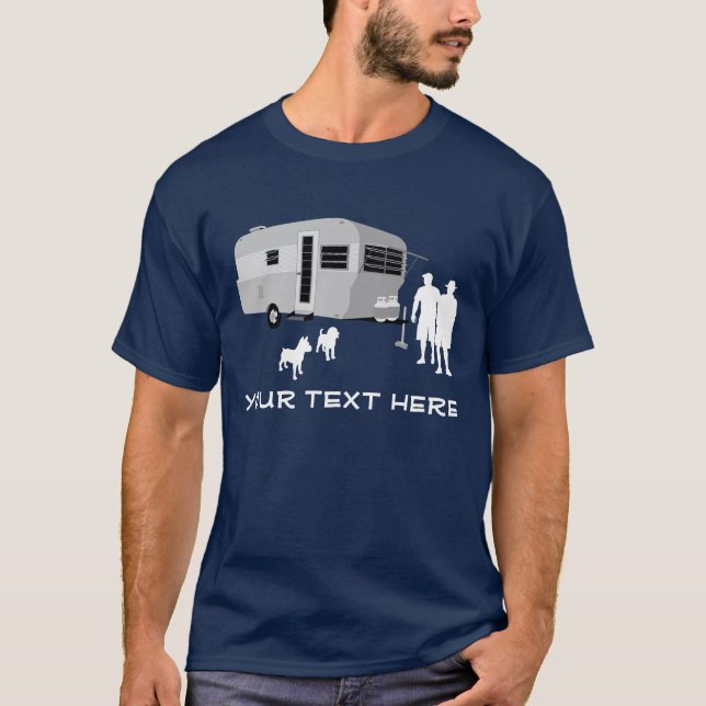 VOTRE LÉGENDE : T-shirt de terrain de caravaning ! (Devant)