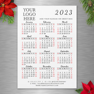 Votre logo 2023 Magnet du calendrier professionnel
