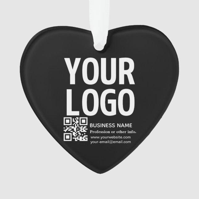 Votre logo avec code QR et texte modifiables  (devant)