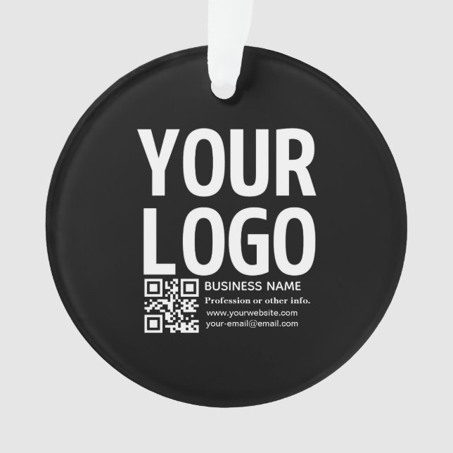 Votre logo avec code QR et texte modifiables  (devant)