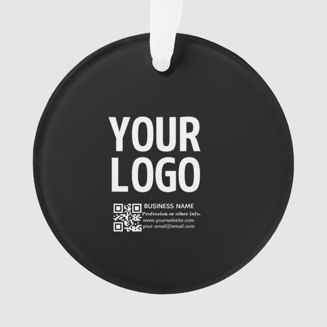 Votre logo avec code QR et texte modifiables  (devant)