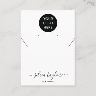 Votre logo bijoux collier d'oreille carte d'affich