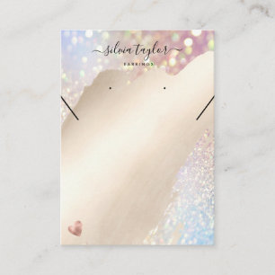 Votre logo bijoux collier d'oreille carte d'affich