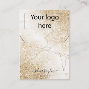 Votre logo bijoux collier d'oreille carte d'affich