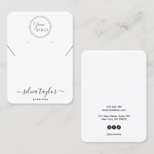 Votre logo bijoux collier d'oreille carte d'affich