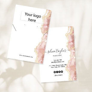 Votre logo bijoux collier d'oreille carte d'affich