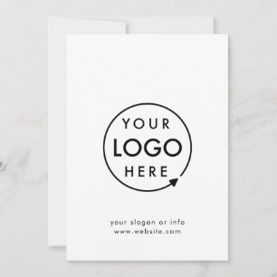Votre logo   Carte minimaliste d'entreprise