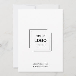 Votre logo   Carte minimaliste d'entreprise