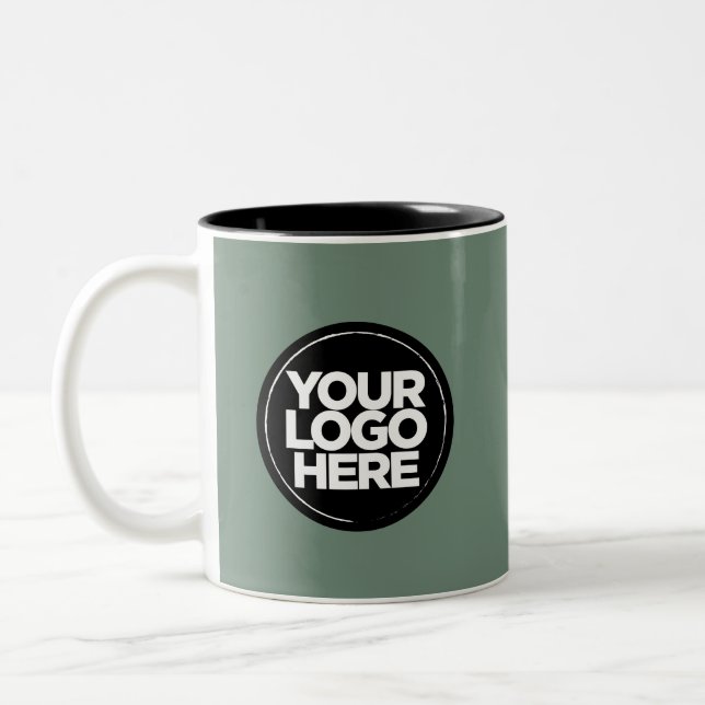 Votre logo Couleurs spéciales Sage Green Mugs Modè (Gauche)