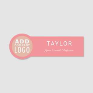 Votre logo d'entreprise Badge employé magnétique d