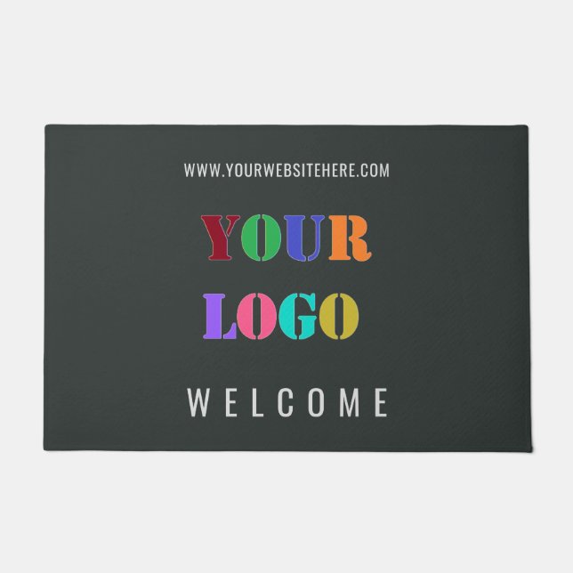 Votre logo et exemple de tapis de porte de texte p (Devant)