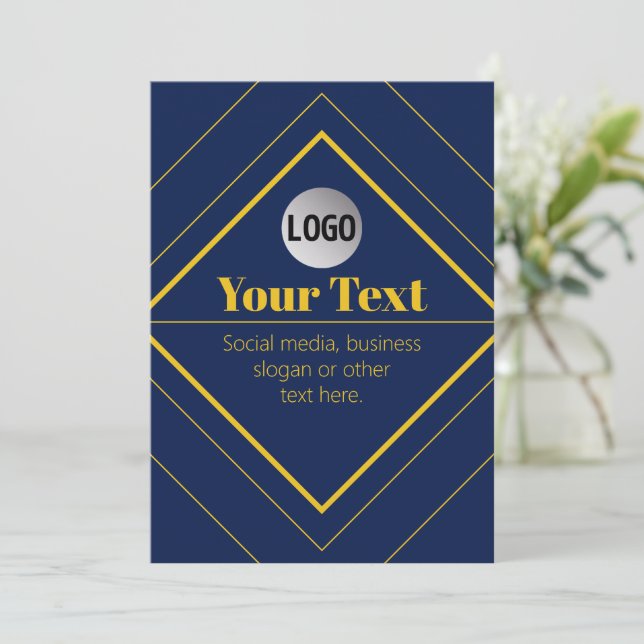 Votre logo et modèle de conception personnalisable (Debout devant)