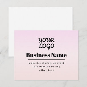 Votre logo et texte Ombré rose et pêche