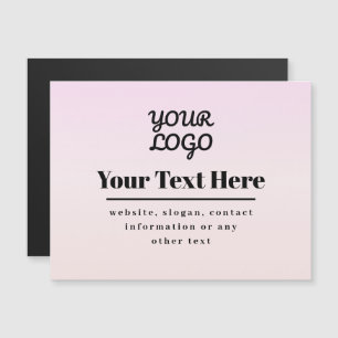 Votre logo et texte Ombré rose et pêche
