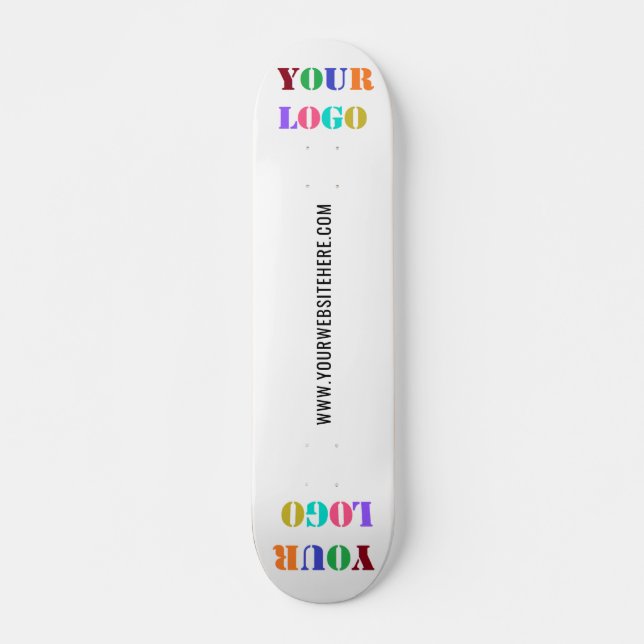 Votre logo et votre texte personnalisé Skateboard  (Devant)