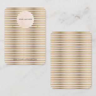 Votre Logo Gold Strip Écouter la carte d'affichage