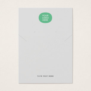 Votre logo Gris Collier Elevage carte d'affichage