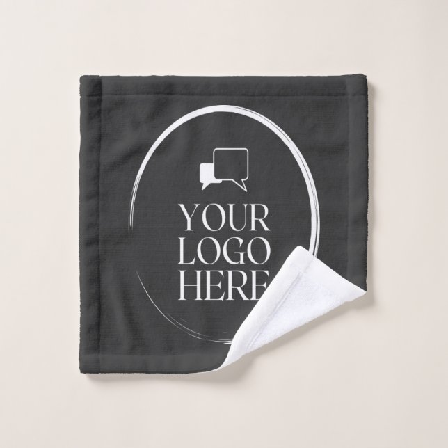 Votre logo ici Moderne (Gant de toilette)
