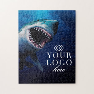 Votre logo ici Puzzle de requin personnalisé