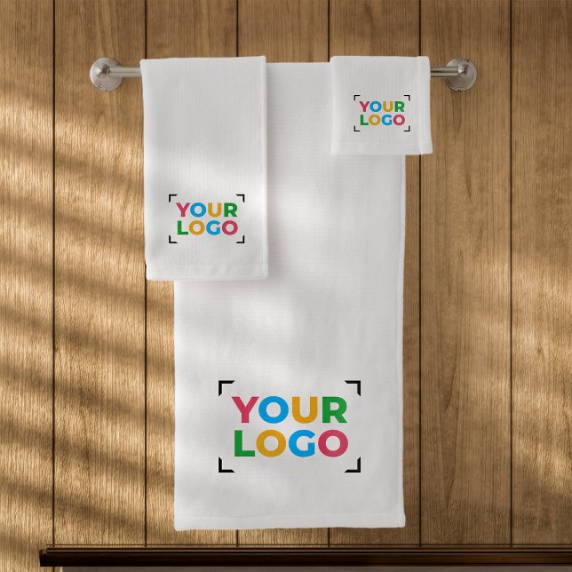 Votre logo ici Simple branding blanc (Créateur téléchargé)
