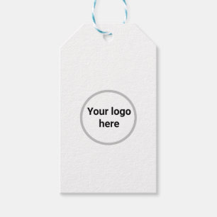 votre logo ici simple étiquette cadeau minimum