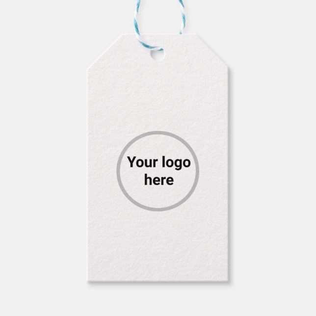 votre logo ici simple étiquette cadeau minimum (Devant)