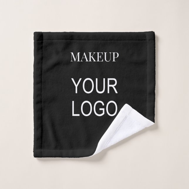 Votre logo maquillage noir (Gant de toilette)