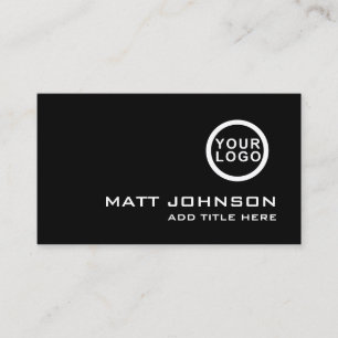 Votre Logo Professionnel Carte de visite noir blan