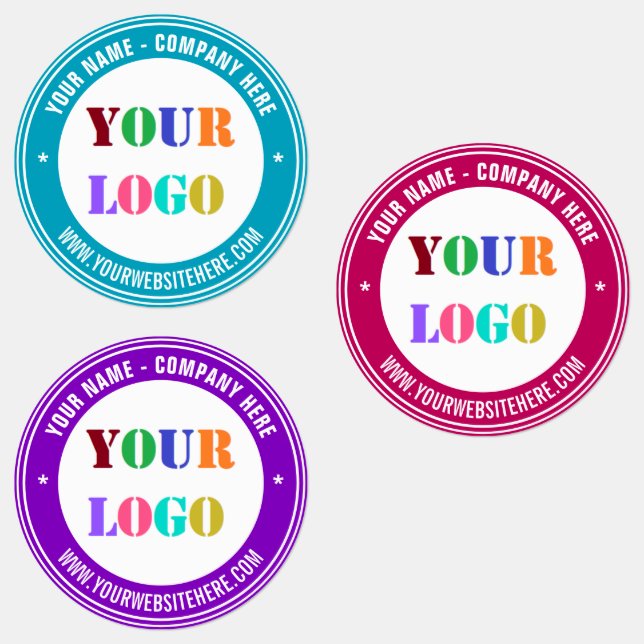 Votre Logo Texte Personnalisé Stickers Entreprise  (Groupe)