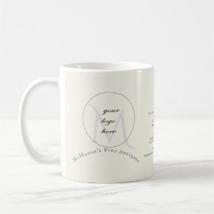 Votre logo Vintage Promo Business Info Café Mug