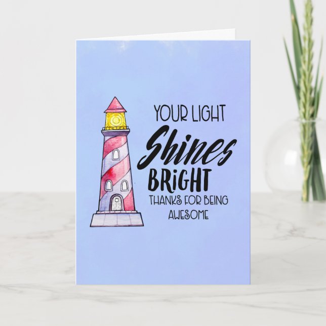 Votre lumière brille le Merci phare lumineux (Devant)