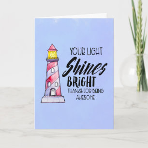 Votre lumière brille le Merci phare lumineux