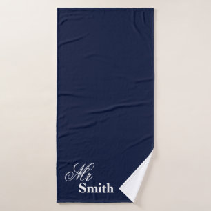 Votre M. nommé Smith White Typography Navy