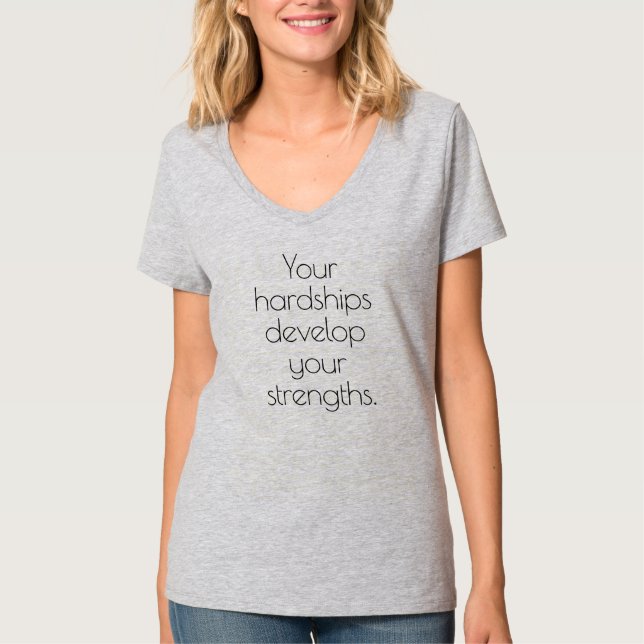 Votre malheur T-shirt à col V de base pour femmes (Devant)