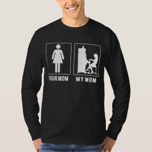 Votre Maman Ma Maman Joue Piano - Drôle T-Shirt Sl